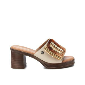 キシタイ レディース サンダル シューズ Women's Fashion Heeled Sandals Refresh By Xti Beige