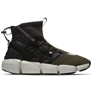 Nike �i�C�L �����Y �X�j�[�J�[ �yNike Air Footscape Mid Utility Cargo Khaki�z �T�C�Y US_10.5(28.5cm) Black/White-Cargo Khaki-Light Bone