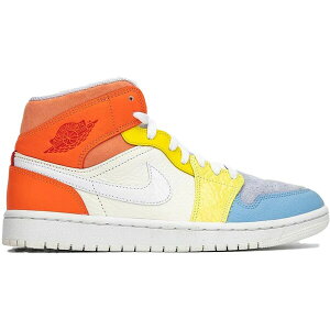 Jordan �W���[�_�� �����Y �X�j�[�J�[ �yJordan 1 Mid To My First Coach�z �T�C�Y US_9.5(27.5cm) Sail/White/Light Zitron/Summit White/Opti Yellow