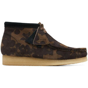 Clarks N[NX Y Xj[J[ yClarks Originals Wallabee Boot Black Khaki Floralz TCY US_9.5(27.5cm) Black/Khaki Floral