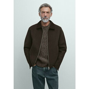 }bV hDbeB Y WPbgu] AE^[ ZIPPED DOUBLE CORDUROY COLLAR - Light jacket - brown