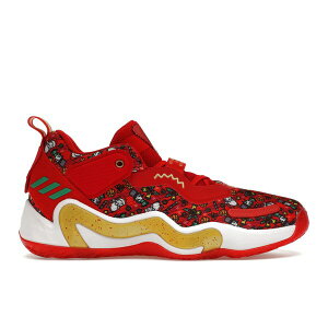 adidas �A�f�B�_�X �����Y �X�j�[�J�[ �yadidas D.O.N. Issue #3 Christmas�z �T�C�Y US_9.5(27.5cm) Red/White/Gold