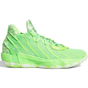 adidas �A�f�B�_�X �����Y �X�j�[�J�[ �yadidas Dame 7 I Am My Own Fan Solar Green�z �T�C�Y US_10(28.0cm) Solar Green/Cloud White/Solar Green