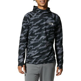 マウンテンハードウェア メンズ シャツ トップス Mountain Hardwear Men's Mountain Stretch Hoodie Black Paintstrokes Print