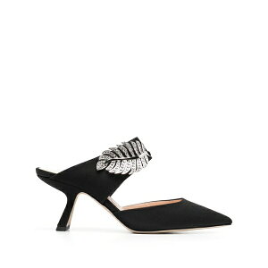 �j�R���X �J�[�N�E�b�h ���f�B�[�X �T���_�� �V���[�Y Monstera 70mm mules Black
