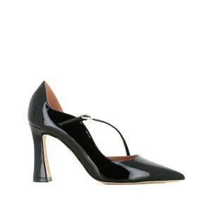 �}���[���X���A�[�Y ���f�B�[�X �p���v�X �V���[�Y 90mm patent leather cross-strap pumps Black