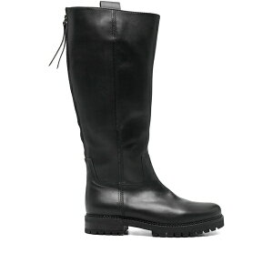 �K�{�[�� ���f�B�[�X �u�[�c �V���[�Y Leather boots Black