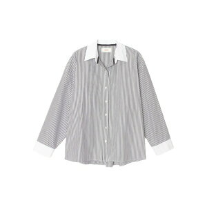 �L�Z���i ���f�B�[�X �V���c �g�b�v�X James striped shirt Black