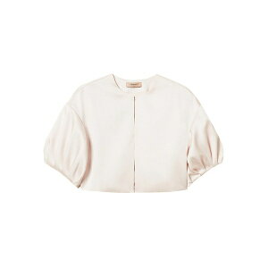 �c�C���Z�b�g ���f�B�[�X �W���P�b�g���u���]�� �A�E�^�[ Duchess-satin puff-sleeve jacket Pink