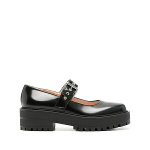 �W�������B�g ���b�V ���f�B�[�X �X���b�|���E���[�t�@�[ �V���[�Y Buckle-fastening leather loafers Black