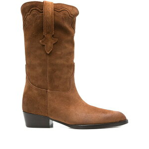 �p���e�L�T�X ���f�B�[�X �u�[�c �V���[�Y 40mm hilda suede boots Brown