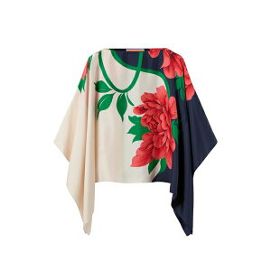 ���E�_�u���E�W�F�C ���f�B�[�X �V���c �g�b�v�X Floral blouse Neutrals