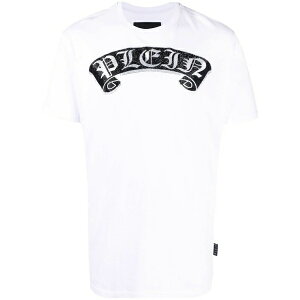 �t�B���b�v�v���C�� �����Y T�V���c �g�b�v�X Rhinestone-embellished branded t-shirt White