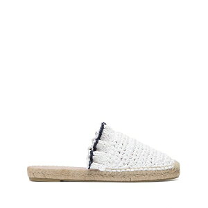 ���b�h���@�����e�B�m ���f�B�[�X �T���_�� �V���[�Y Ruffle trim woven espadrilles White