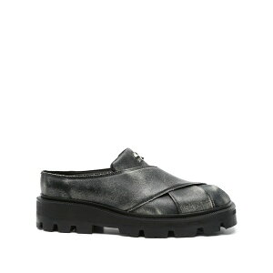 �Q�[�G���x�[�n�[ �����Y �X���b�|���E���[�t�@�[ �V���[�Y Basim crossover loafers Black