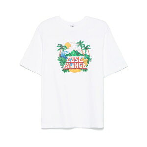 �J�T�u�����J �����Y T�V���c �g�b�v�X Casa beach wave t-shirt White