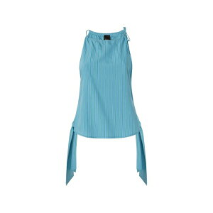 �s���R ���f�B�[�X �J�b�g�\�[ �g�b�v�X Striped halterneck top Blue
