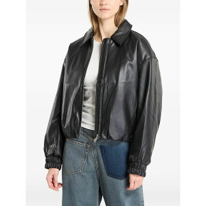 �J���o���N���C�� ���f�B�[�X �W���P�b�g���u���]�� �A�E�^�[ Faux leather jacket Black