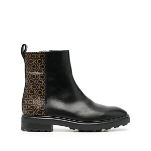 �J���o���N���C�� ���f�B�[�X �u�[�c �V���[�Y Monogram-print leather ankle boots Black