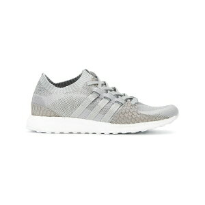 �A�f�B�_�X �����Y �X�j�[�J�[ �V���[�Y X pusha t eqt support ultra primeknit grayscale sneakers Grey