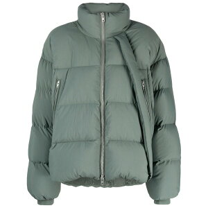 ���C�X���[ ���f�B�[�X �W���P�b�g���u���]�� �A�E�^�[ X y-3 asymmetric puffer jacket Green