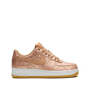 �i�C�L �����Y �X�j�[�J�[ �V���[�Y X clot air force 1 prm rose gold silk sneakers Pink