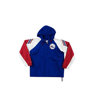 �~�b�`�F��&�l�X �����Y �W���P�b�g���u���]�� �A�E�^�[ Nba philadelphia 76ers half-zip jacket Blue