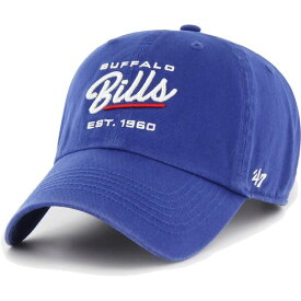 フォーティーセブン レディース 帽子 アクセサリー Buffalo Bills '47 Women's Sidney Clean Up Adjustable Hat Royal