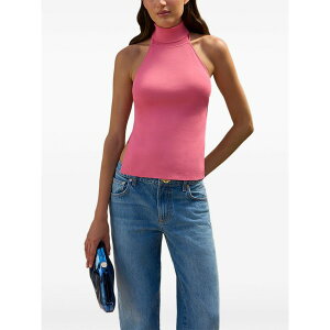 �J���g�K�C�A ���f�B�[�X �J�b�g�\�[ �g�b�v�X Wake knitted top Pink
