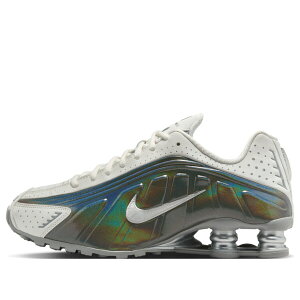 Nike �i�C�L ���f�B�[�X �X�j�[�J�[ �y(WMNS) Nike Shox R4 'Summit White Hydrangea Metallic Silver' IB7703-100�z �T�C�Y US_7(24.0cm)