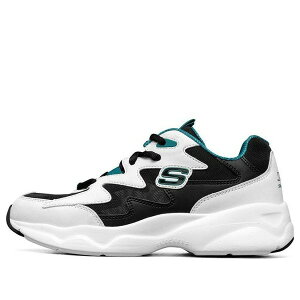 Skechers �X�P�b�`���[�Y ���f�B�[�X �X�j�[�J�[ �y(WMNS) Skechers D'Lites Airy Low-Top Running Shoes White/Black/Green 896005-WGRN�z �T�C�Y US_6(23.0cm)