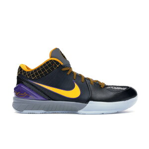Nike �i�C�L �����Y �X�j�[�J�[ �yNike Kobe 4 Protro Carpe Diem�z �T�C�Y US_9(27.0cm) Black/Varsity Purple-Canyon Gold