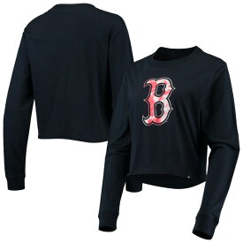ニューエラ レディース Tシャツ トップス Boston Red Sox New Era Women's Baby Jersey Cropped Long Sleeve TShirt Navy