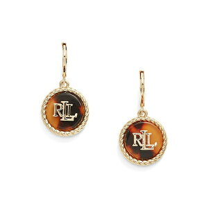 �����t���[���� ���f�B�[�X �s�A�X���C�������O �A�N�Z�T���[ Lauren Ralph Lauren Logo Drop Earrings