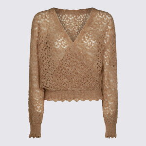 cCZbg fB[X jbg&Z[^[ AE^[ Beige Viscose Knitwear MOONLIGHT