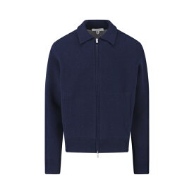 ラルディーニ メンズ ジャケット＆ブルゾン アウター Wool Zip Jacket Blue