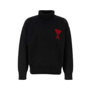 A~ ANTh }ebV Y jbg&Z[^[ AE^[ Black Wool Sweater HEATHERGREYRED