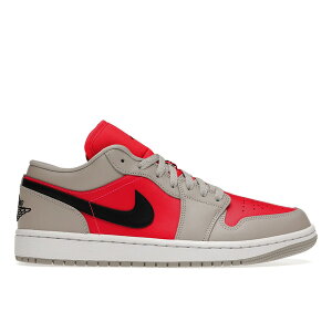 Jordan �W���[�_�� ���f�B�[�X �X�j�[�J�[ �yJordan 1 Retro Low Light Iron Ore Siren Red (Women's)�z �T�C�Y US_W_10.5 Light Iron Ore/Black-Siren Red