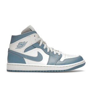 Jordan �W���[�_�� ���f�B�[�X �X�j�[�J�[ �yJordan 1 Mid UNC (2022) (Women's)�z �T�C�Y US_7.5(24.5cm) White/Worn Blue/Sail