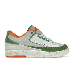 Jordan �W���[�_�� ���f�B�[�X �X�j�[�J�[ �yJordan 2 Retro Low TITAN (Women's)�z �T�C�Y US_8(25.0cm) Sail/Safety Orange/Chlorophyll/Coconut Milk