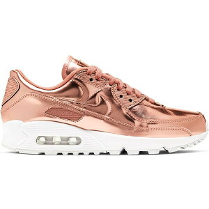 Nike �i�C�L ���f�B�[�X �X�j�[�J�[ �yNike Air Max 90 Metallic Rose Gold (2020) (Women's)�z �T�C�Y US_W_14 Metallic Rose Gold/Metallic Rose Gold-White
