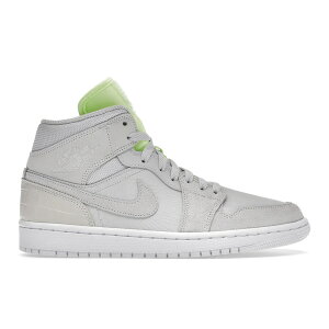Jordan �W���[�_�� ���f�B�[�X �X�j�[�J�[ �yJordan 1 Mid Vast Grey Ghost Green (Women's)�z �T�C�Y US_W_11.5 Vast Grey/Vast Grey-Ghost Green