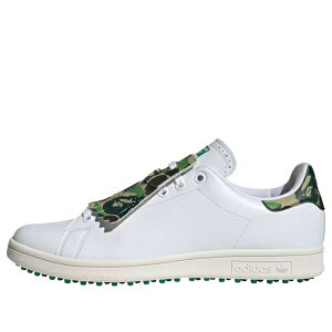 adidas �A�f�B�_�X �����Y �X�j�[�J�[ �X�^���X�~�X �yadidas x A Bathing Ape Stan Smith Golf 'Cloud White Green' IG5916�z �T�C�Y US_12(30.0cm)
