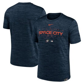 ナイキ メンズ Tシャツ トップス Houston Astros Nike City Connect Velocity Practice Performance TShirt Navy