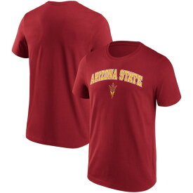 ファナティクス メンズ Tシャツ トップス Arizona State Sun Devils Fanatics Branded Campus 2.0 TShirt Maroon