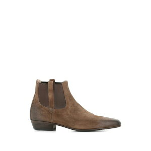 �p���^�l�b�e�B ���f�B�[�X �u�[�c �V���[�Y Pull-on leather boots Brown