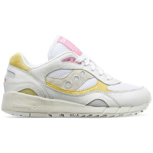 Saucony TbJj[ fB[X Xj[J[ ySaucony Shadow 6000 White Yellow Pink (Women's)z TCY US_9.5(26.5cm) White/Yellow/Pink