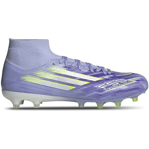 adidas �A�f�B�_�X ���f�B�[�X �X�j�[�J�[ �yadidas F50 Pro Mid-Cut FG Sparkfusion Radiant Blaze Pack (Women's)�z �T�C�Y US_W_11.5 Violet Tone/Lucid Lemon/Purple Rush