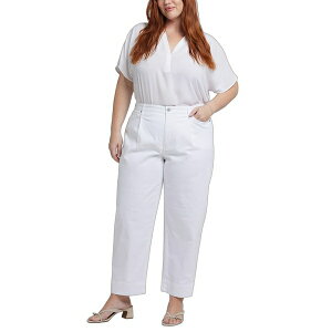 �G�k���C�f�B�[�W�F�C ���f�B�[�X �f�j���p���c �{�g���X Plus Size Balloon Ankle Jeans Optic White