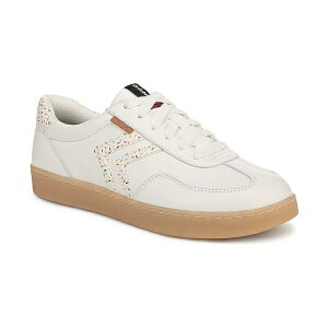 hN^[EV[ fB[X Xj[J[ V[Y Women's x Milk Bar Rebel Sport Low Profile Lace Up Sneakers White Leather